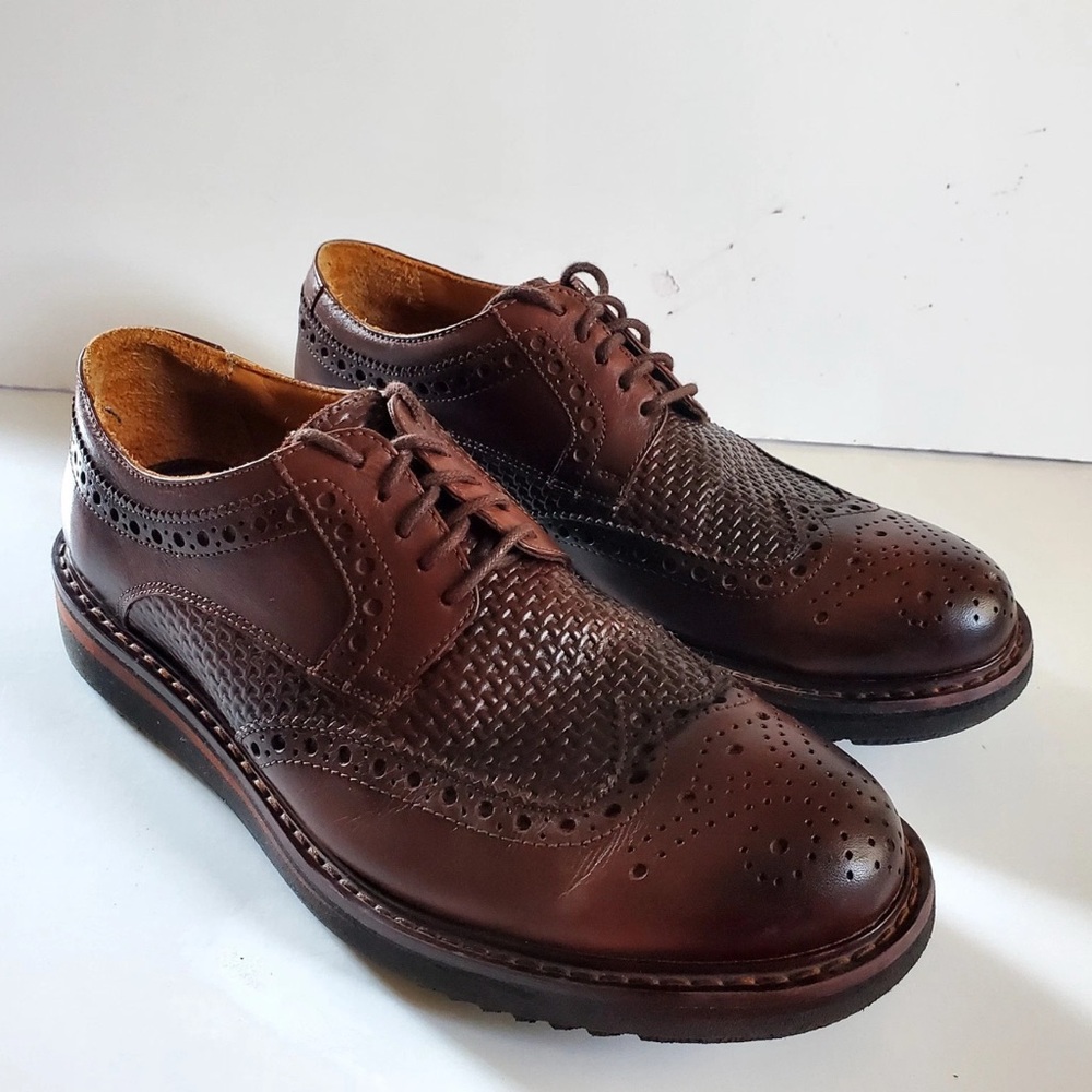 Men's Brown Leather Brogue Shoes